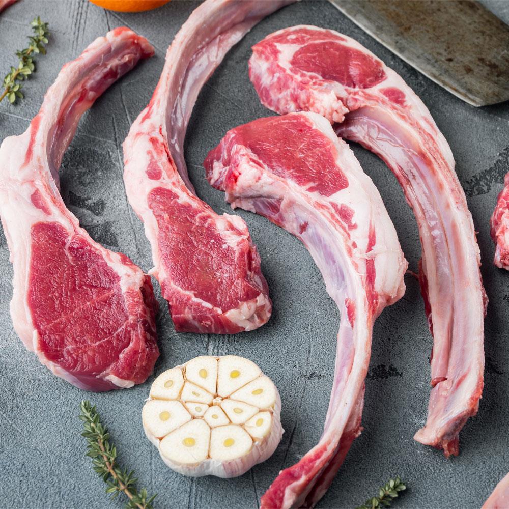 Lamb Front Chops BBQ Cut With Fat